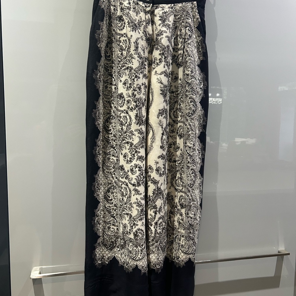 H&M Patterned Wide Leg Pants